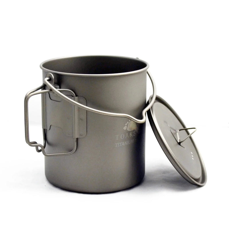 Load image into Gallery viewer, Toaks Titanium 750ml Pot with Bail Handle
