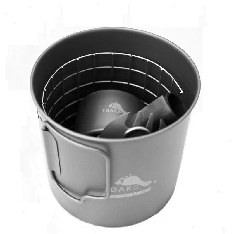 Load image into Gallery viewer, TOAKS Titanium Alcohol Stove Cook System with 650ml Pot
