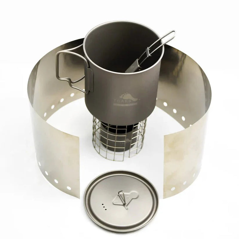 Load image into Gallery viewer, TOAKS Titanium Alcohol Stove Cook System with 650ml Pot
