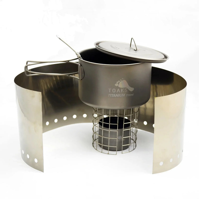 Load image into Gallery viewer, TOAKS Titanium Alcohol Stove Cook System with 700ml Pot
