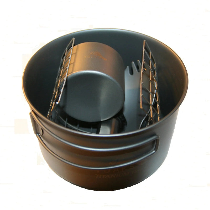 Load image into Gallery viewer, TOAKS Titanium Alcohol Stove Cook System with 700ml Pot
