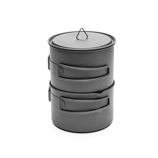 Load image into Gallery viewer, TOAKS Titanium Freedom Cookset 2PC | Ultralight Titanium Camping Cookware Set
