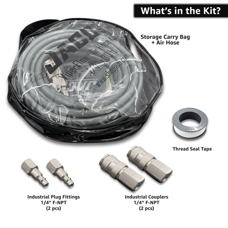 Load image into Gallery viewer, ViperFlow Poly Air Hose Kit - 1/4" x 30 ft.
