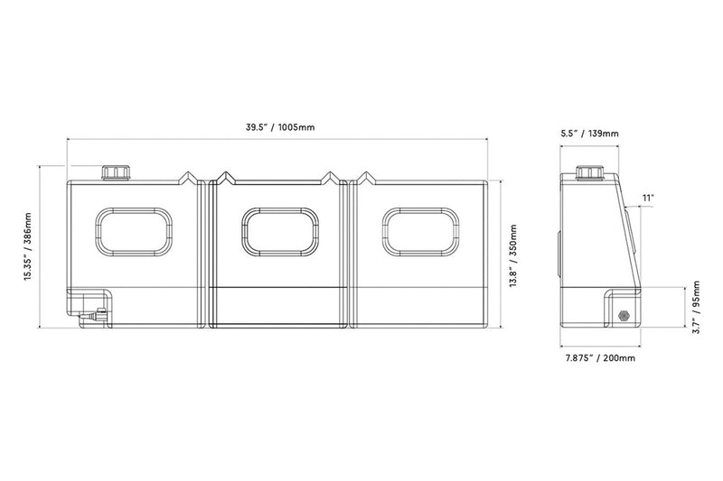 Load image into Gallery viewer, Ironman 4X4 50L Tapered Water Tank --13 Gal
